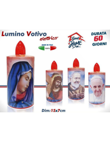 LUMINO MADONNA GESU ROSSO