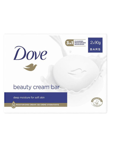 DOVE SAPONETTA BEAUTY CREAM BAR 90 GRAMMI 2 PEZZI