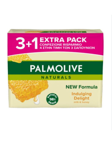 Palmolive Sapone Solido 4pz X 90gr Miele & Latte