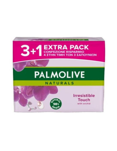 PALMOLIVE Naturals Irresistible Touch - 4 saponette solide con orchidea