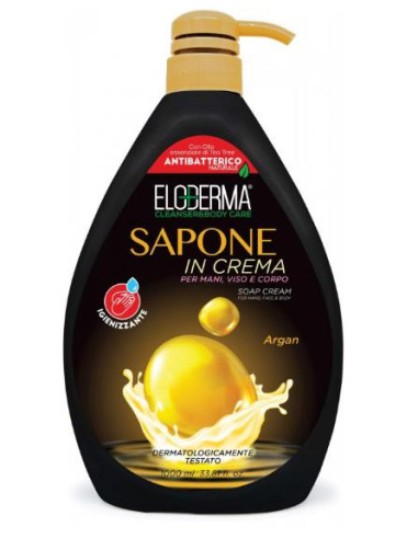 eloderma sapone in crema  con olio di tea tree antiba tterico  argan 1000ml