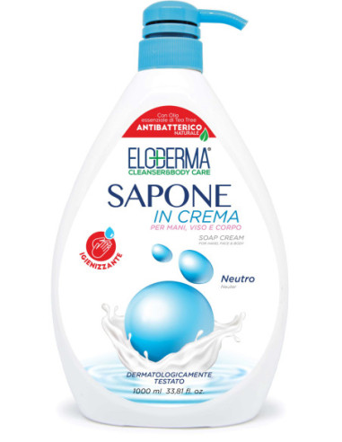 eloderma sapone in crema  con olio di tea tree antiba tterico neutro  1000ml