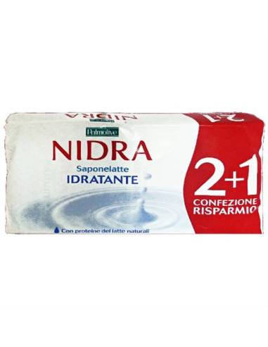 NIDRA SAPONELATTE IDRATANTE 2+1 90G