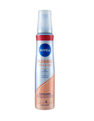 NIVEA STYLING MOUSSE RICCI FLEXIBLE CURLS E CARE EXTRA STRONG 150ML