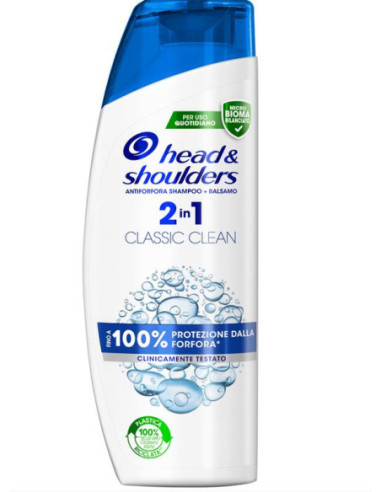 HEAD  SHOULDERS SHAMPOO ANTIFORFORA 2IN1 CLASSIC CLEAN 225 ML