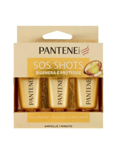 Pantene Pro-V SOS Shots Rigenera e Protegge - Ampolla 1 Minuto 3 x 15 ml