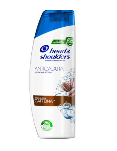 HEAD  SHOULDERS SHAMPOO ANTIFORFORA ANTICADUTA DOVUTA ALLA ROTTURA CON CAFFEINA 225 ML