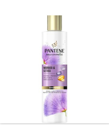 PANTENE SHAMPOO MIRACLES MORBIDI  SETOSI BIOTINA E PROTEINA DELLA SETA IDROLIZZATA 225 ML