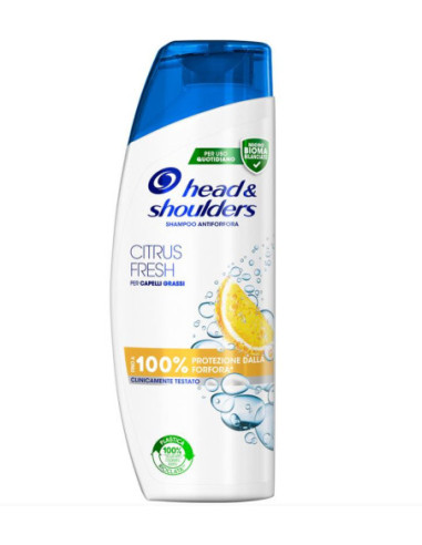 HEAD  SHOULDERS SHAMPOO ANTIFORFORA CITRUS FRESH CAPELLI GRASSI 225 ML