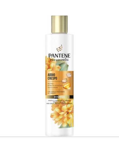 PANTENE SHAMPOO MIRACLES ADDIO CRESPO BIOTINA ESTRATTO DI CACTUS OLIO DI ARGAN TUBO 225 ML