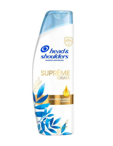 HEAD  SHOULDERS SHAMPOO ANTIFORFORA SUPREME IDRATA CON OLLI DI ARGAN E COCCO 225 ML