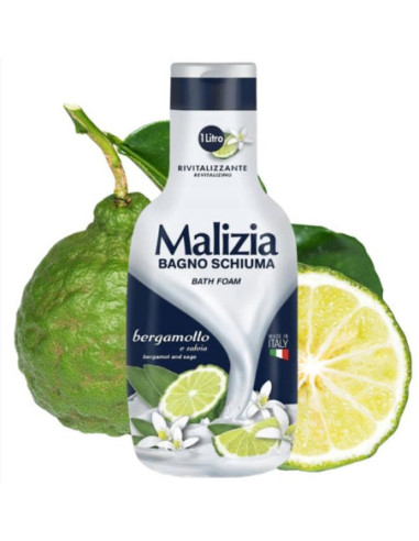 MALIZIA BAGNOSCHIUMA BERGAMOTTO E SALVIA 1000 ML