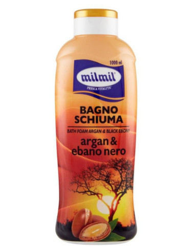 Mil Mil Bagno Schiuma Con Argan E Ebano Nero 1 Lt