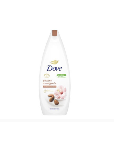 DOVE BAGNODOCCIA CREMA DI MANDORLA e FIORI DI IBISCO PIACERE AVVOLGENTE 600 ML