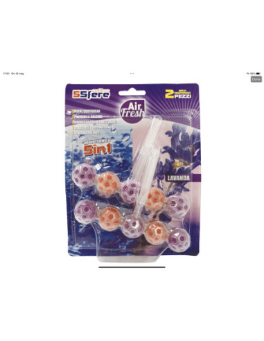 AIR FRESH 2PZ WC 5SFERE ACTIVE LAVANDA