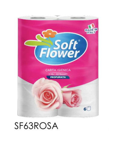 soft floer carta igienica 3veli 6rotoli