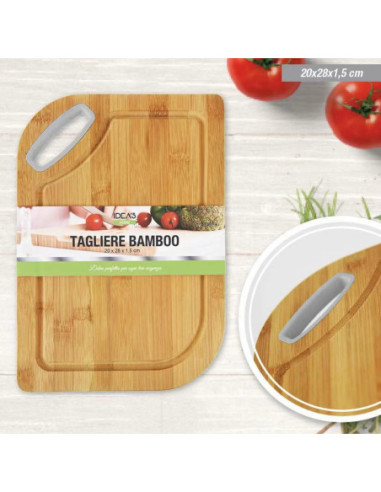 tagliere rettangolare bamboo 20*28*1.8cm