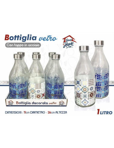 bottiglia decorata 1lt