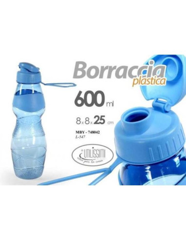 BORRACCIA PLASTICA 600ML