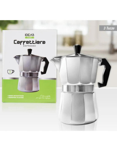 HX906846 CAFFETTIERA 3 TAZZE IN ALLUMINIO