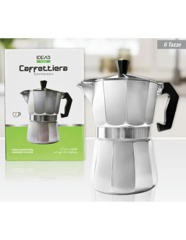 HX906847 CAFFETTIERA 6 TAZZE IN ALLUMINIO