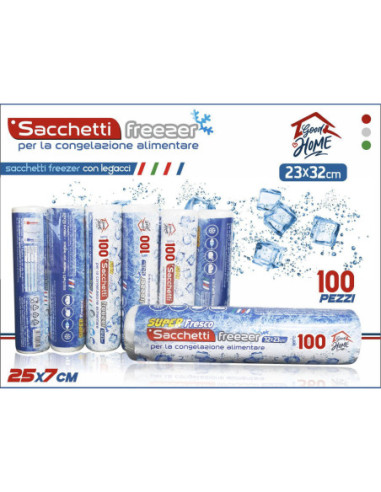 SACCHETTI FREEZER 100PZ 32X23CM