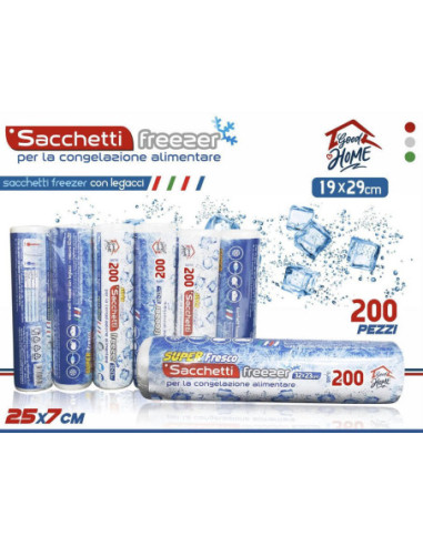 SACCHETTI FREEZER 200PZ 30X20