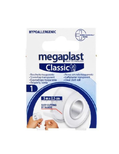 Megaplast Penso Rolo Transp 5m*2.5cm