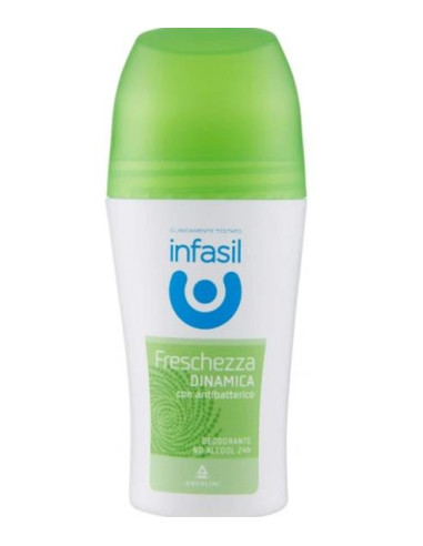 INFASIL DEODORANTE ROLL ON 50ML.FRESCHEZZA DINAMICA CON ANTIBATTERICO