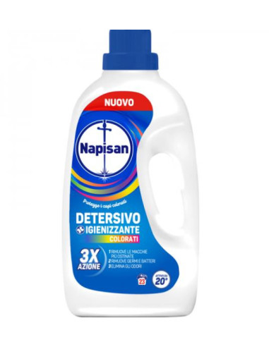 NAPISAN LAVATRICE LIQUIDO IGIENIZZANTE 23 LAVAGGI 1150ML.COLORATI