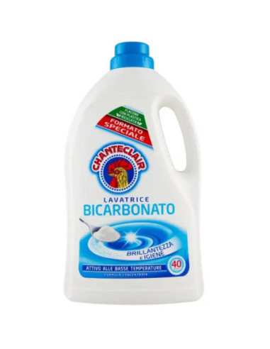 CHANTECLAIR Detersivo liquido lavatrice bicarbonato 40 lavaggi,