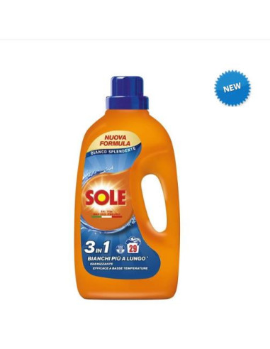 SOLE LAVATRICE LIQUIDO BIANCO SOLARE 29 MISURINI 1305ml