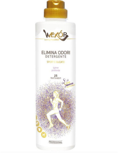 WEXOR ELIMINA ODORI DETERGENTE SPORT E BUCATO 25 TRATTAMENTI 750 ML