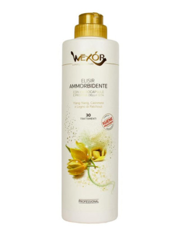 WEXOR ELISIR AMMORBIDENTE CON MICROCAPSULE YLANG YLANG CASHMERE E LEGNO DI PATCHOULI 30 TRATTAMENTI 750 ML