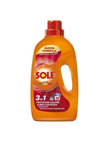 SOLE DETERSIVO LIQUIDO BUCATO LAVATRICE PROTEGGI COLORE 29 LAVAGGI LT 1 305