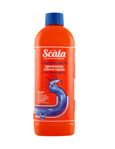 Scala Disgorgante In Gel Per Tubature 1000Ml - Con Candeggina