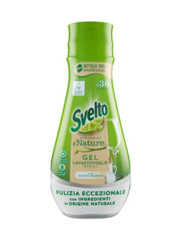 DETERSIVO LIQUIDO GEL LAVASTOVIGLIE SVELTO CON ACETO 36 LAV. ML.640