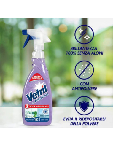 VETRIL VETRI & SPECCHI ANTI ALONI TRIGGER 650 ML