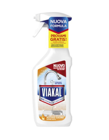 VIAKAL CASA SPRAY ACCIAIO CUCINA AZIONE ACETO 470 ML