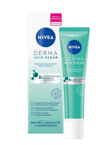 NIVEA DERMA SKIN CLEAR PEELING ESFOLIANTE NOTTE 40 ML