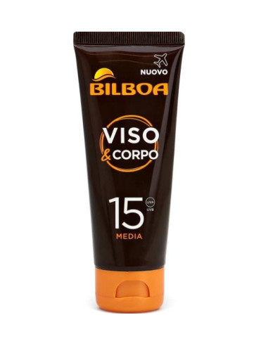 BILBOA TRAVEL CREMA SOLARE VISO E CORPO SPF15 75ML.PROTEZIONE MEDIA