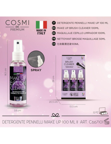 COSMI PREMIUM PULITORE PENNELLI MAKE UP 100ML