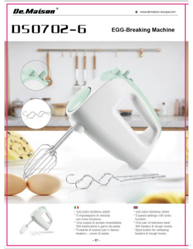 EGG BREAKING MACHINE 200W