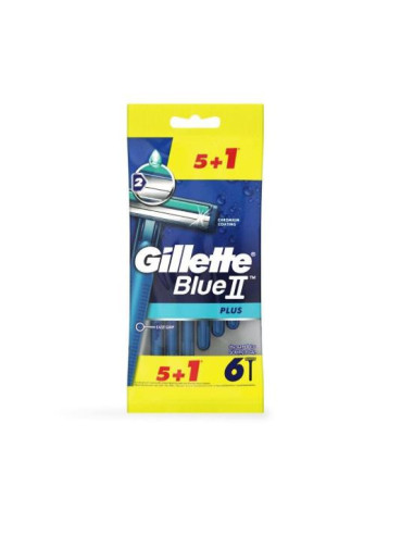 Shaving Razor Gillette Gillette Blue II Plus (6 uds)