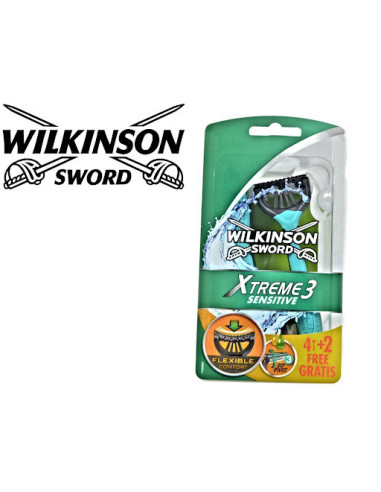 Rasoio Wilkinson Sword Xtreme3 Sensitive4+2