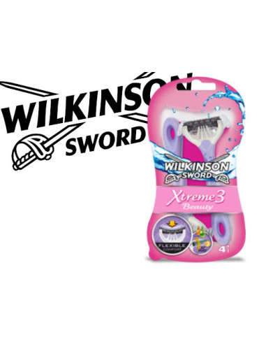 Wilkinson Einwegrasierer Xtreme 3 Beauty - Maquinillas de afeitar desechables (4 unidades + 2 gratis)