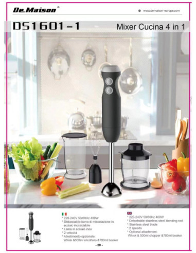 MIXER CUCINA 4 IN 1