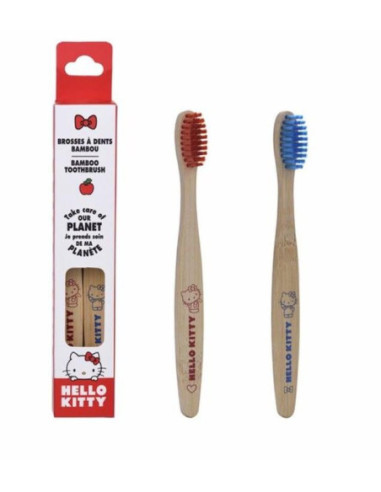 BAMBOO TOOTHBRUSH HALLO KITTY 2PZ