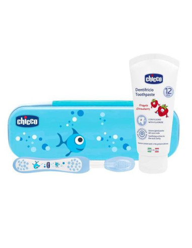 CHICCO Set Dentale bule Spazzolino + Dentifric