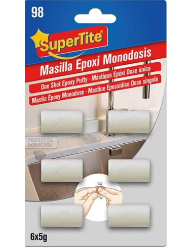 Supertite massa epoxi dose unica 6x5 grs (cx12)